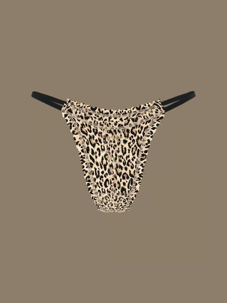 Кружевные трусики-стринги Victoria's Secret Lace String Thong - Леопардовый - XS оригинал Victoria's Secret купить Украина 426116SPA