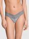 Хлопковые трусики тонг PINK Wink Lace-Trim Thong Panty - XS - Серый оригинал Victoria's Secret фото 420461QD7