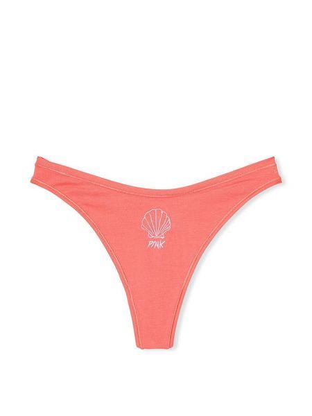 Хлопковые трусики тонг PINK Victoria's Secret - XS - Розовый оригинал Victoria's Secret купить Украина 416180QBY