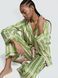 Атласная пижама Victoria's Secret Glazed Satin Long Pajama Set - M - В полоску оригинал Victoria's Secret фото 420186SPU