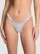 Хлопковые трусики тонг PINK Logo Cotton Micro Thong Panty - L - Серый оригинал Victoria's Secret фото 420527QD7