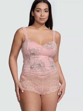 Пижама Victoria's Secret Modal & Lace Cropped Cami Set - XS - Розовый оригинал Victoria's Secret купить Украина 152505QJJ
