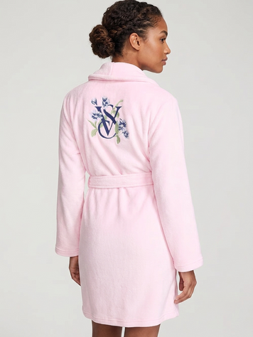 Плюшевий халат Victoria's Secret Cozy Plush Robe -  Рожевий - M/L оригінал Victoria's Secret купити Україна 190955QM6