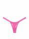 Кружевные трусики тонг PINK Wink Bling Lace Micro Thong Panty - S - Розовый оригинал Victoria's Secret фото 421920QB6