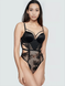 Боді Вікторія Сикрет з подвійним пуш-ап Bombshell Fishnet Floral Teddy - XS - Чорний - 240385QB4 оригінал Victoria's Secret фото 240385QB4