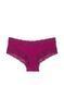 Хлопковые трусики чики PINK Wink Lace-Trim Cheeky Panty - XS - Бордо оригинал Victoria's Secret фото 419753QСJ