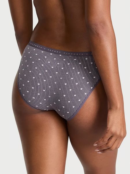 Бавовняні трусики бікіні Victoria's Secret - S - Сірий оригінал Victoria's Secret купити Україна 415968QR9