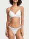 Хлопковые трусики танга Victoria's Secret Logo Cotton Tanga Panty - L - Белый оригинал Victoria's Secret фото 415900QBF