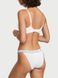 Хлопковые трусики танга Victoria's Secret Logo Cotton Tanga Panty - L - Белый оригинал Victoria's Secret фото 415900QBF