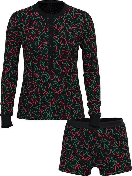 Піжама Victoria's Secret Thermal Short Pajama Set - S - Чорний оригінал Victoria's Secret купити Україна 420043QCS