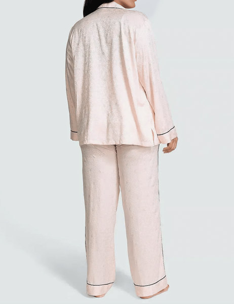 Піжама Victoria's Secret Glazed Satin Dew Drop Long Pajama Set - S - Рожевий оригінал Victoria's Secret купити Україна 420063QAX