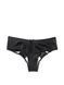 Открытые трусики чики Victoria's Secret Bow Ouvert Cheeky Panty - XS - Черный оригинал Victoria's Secret фото 10496