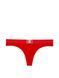 Бавовняні трусики Victoria's Secret Cotton Shine Patch Thong Panty (червоні) - XS - Червоний оригінал Victoria's Secret фото 420772QD4
