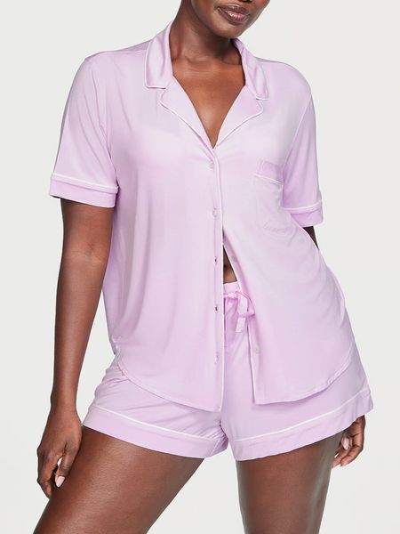 Пижама VICTORIA'S SECRET Modal Short PJ Set - XS - Фиолетовый оригинал Victoria's Secret купить Украина 406063QQW