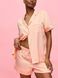 Сатиновая пижама Victoria's Secret Signature Satin Short Pajama Set - Персиковый -S оригинал Victoria's Secret фото 428551QAX